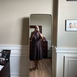 Essentials Dark Brown Midi Dress